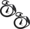 UAYESOK G Shape Radio Headset 2 Pin Bodyguard Police Earpiece for Kenwood TK-320 TK-3201 TK-3501 Baofeng UV-5R 888S UV-82 Esnyic Walkie Talkie with PTT Mic Microphone (2 PCS)