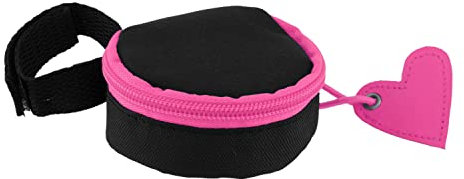 Portasucchietto in Tessuto, contiene fino a 2 succhietti, con Pratico Velcro per Agganciarlo, 0 mesi+, Rosa