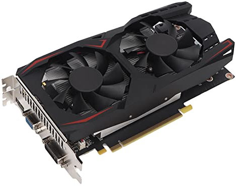 VBESTLIFE Carte Graphique GTX550Ti, Carte Graphique de Jeu pour Ordinateur de Bureau 3 Go 192 Bits GDDR5 3400 MHz, PCI Express 2.0, Double Ventilateur de Refroidissement