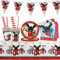 Bunny Party Partygeschirr, 52Pcs Bunny Geburtstag Party Geschirr, Kindergeburtstag Partygeschirr, Partygeschirr Geburtstag Party Set, Birthday Decorations Partygeschirr für 10 Gäste