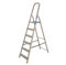 BiGDUG Aluminium Step Ladder - 6 Step Folding Ladder - Non-Slip Surface Hand Rails - Closed Height 1940 mm Platform Height 1215mm