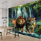 3D Papier Peint Tigre Animal 300x210 cm Papier Peint Panoramique Mural Affiche Géante Décoration Pour Salon Chambre Chambre D'Enfant Décoration Murale