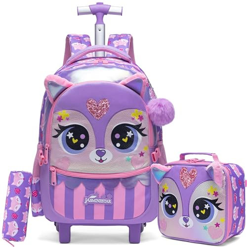 HTgroce Schulranzen Mit Rollen Schulranzen Trolley Mädchen Rucksack Mit Rollen Mädchen Schulranzen Mit Rollen 1 klasse