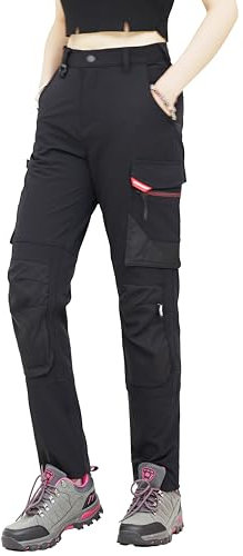 WORK IDEA Damen Slim-Fit Stretch Arbeitshose: Kritische Stoffbereiche aus Cordura – strapazierfähige Eleganz für höchste Ansprüche.
