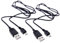 JZK 2x USB A to Micro USB Charging Cable, USB Micro Power Charger Cord Wire replacement for Android Smartphones, Tablets, MP3/MP4 Players, Data Transfer, Black