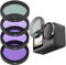 NEOSOU Kit di filtri per obiettivo per DJI Action 5 Pro Action 4 Action 3, confezione da 4 CPL ND8 ND16 ND32 Polarizzatore Densità Neutra HD Filtro Protettore Lente Copertura per DJI Osmo Action 3 4 5