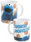 Sesamstraße Krümelmonster Tasse - Cookie Monster Kaffeetasse Becher Kaffeebecher aus Keramik 320 ml