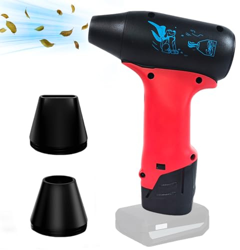 Soffiatore a batteria per 12 V M12, Jet Blower 130000 RPM, motore senza spazzole ad alta velocità, ad aria compressa, senza continuo, per auto, PC, officina, campeggio (senza batteria)