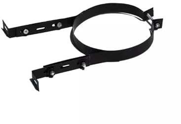 Soporte de tubo de chimenea de acero inoxidable, soporte de pared ajustable for revestimiento de chimenea de estufa(15cm)