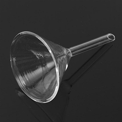 FEVERWORK 60mm Triangle Funnel Glass Powder Funnel Lab Instrument