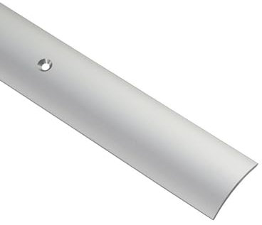 Gedotec Profilo Transizione ad Arco - Alluminio Anodizzato Argento, 50 x 2000 mm