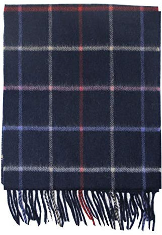 McLaughlin's Irish Shop Irischer Hanly-Webschal anthrazit mit farbigem Karomuster