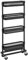 SONGMICS Carro de 4 niveles, Estantería móvil para espacios pequeños, Carro para baño y cocina, con 4 cestas de alambre, Ahorro de espacio, Montaje fácil, Negro BSC065B01.