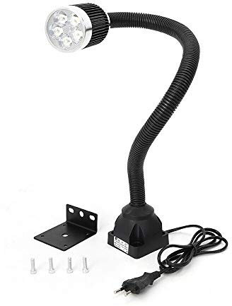 CNC Maschinenlampe LED Drehmaschine Lampe 5W Flexibel Wasserdicht Arm Licht für Handwerk, CNC, Werkbank (Behoben Base)