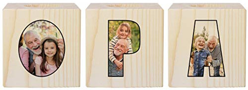 Herz & Heim® Tolles Kerzenhalter Set für den Opa mit eigenen Fotos - wundervolles Geschenk zum Geburtstag
