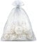 Saketos Organzasäckchen 10 Stück - Schmuckbeutel Silber - Säckchen 22 cm x 30 cm - Geschenkbeutel Durchsichtig - Ideal als Geschenksäckchen