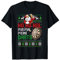 Hässliche Weihnachten Darts Geschenk Ugly Christmas Ho Ho Ho T-Shirt
