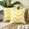 MIULEE 2er Set Outdoor Kissenbezüge Wellen Gestreift Kissenbezug wasserdichte Kissenhülle Dekokissen Sofakissen Dekorativ Couchkissen Bezug für Sofa Wohnzimmer Balkon Garten 45x45 cm Gold