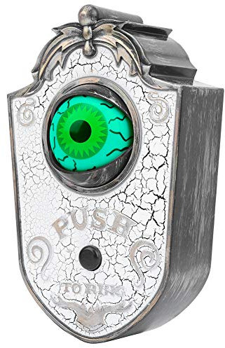 OKAT Campanello di Halloween con Un Occhio, Campanello con Un Occhio Facile da installare Campanello di Halloween Appeso per Decorazioni di Halloween per la Festa di Halloween(#1)