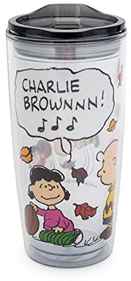 Peanuts Charlie Brown Travel Tumbler with Slide Close Lid | Holds 20 Ounces