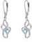Mondstein Ohrringe Sterling Silber 925 Infinity Herz Mondstein Ohrhänger Irische Kelten Schmuck Geschenke für Damen Teenager Mädchen