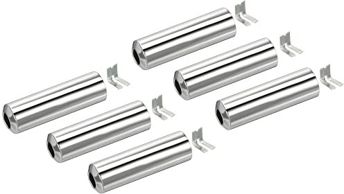 sourcing map Pull Cord Tassels Window Blind Extender Chain Drop Knobs Pull Ends Silver Tone, for Curtain Blinds Shades Light Ceiling Fan Pull Switch, Pack of 6