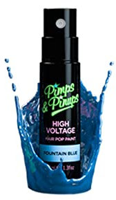 Color Haarspray 40 ml 6 Farben Haarfarben Spray Farbspray Fasching Karneval Halloween Haarfärbespray farbig (blau)