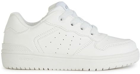 Geox J Washiba Girl D, Scarpe da Ginnastica, Bianco, 33 EU