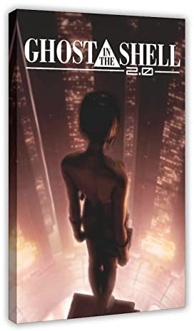Ghost in The Shell 2.0 Anime-Film Leinwand Poster Wandkunst Dekor Druck Bild Gemälde für Wohnzimmer Schlafzimmer Dekoration Rahmen: 60 x 90 cm