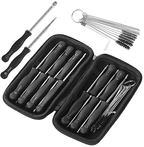 WiMas Vergaser Einstellwerkzeug Kit Vergaser Reinigungswerkzeug Schraubendreher Vergaser Einstellkit mit Reinigungsbürsten für 2 Zyklus Kleinmotorausrüstung