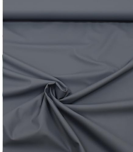 MAGAM-Stoffe Heike Regen Regenbekleidung-Stoff uni Meterware 50cm (15. Dunkelgrau)