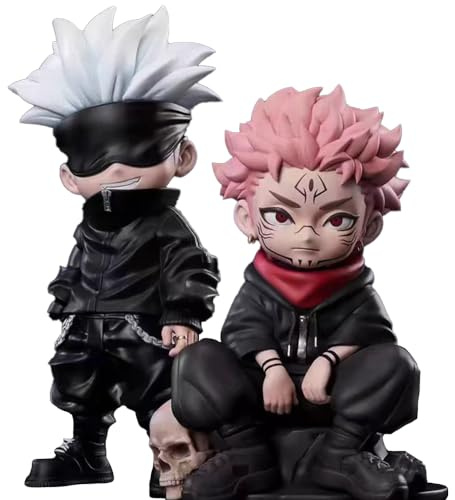 Xinchangda - Statue di Gojo Satoru, Ryomen Sukuna Anime Statue Itadori Yuji Anime Action Figure Ornamenti Regali per i Fan 16CM