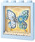 MEIEST Schmetterling Bilderrahmen Bausteine Set,Kreative Blumen Bausatz mit Exquisite Rahmen, Fantasie Bauziegel Spielzeug,Home Decor (Blau)