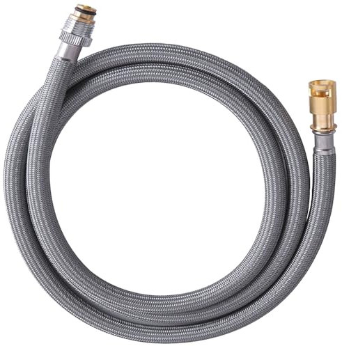 Kitchen Faucet Hose Replacement Compatible with Delta RP44647 RP32527, 59in Pull Down Sink Hose with DST or Non-DST, 470/472/474/476 Faucet Sprayer Replacement Parts (RP44647 faucet hose)