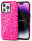 Svanove Cheetah Print Phone Case for iPhone 14 Pro Max Case Girly Trendy Leopard Pattern, Retro Cool Animal Print, Luxury Cute Case for Women, Aesthetic Y2k Hard Shell Plastic, Hot Pink