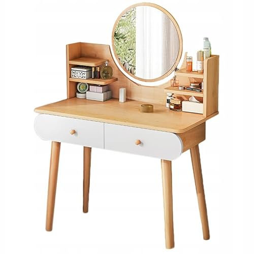 REBIKO Schminktisch mit Spiegel groß skandinavisches Loft