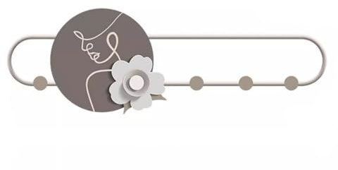 Porte-manteau mural de luxe avec crochets pour entrée lumineuse moderne