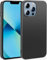 Eiselen Hülle für iPhone 13 Pro Max, Schwarz Ultra Dünn Soft Silikon TPU Schutzhülle, Kratzfest, rutschfest & Stoßsicher Handyhülle