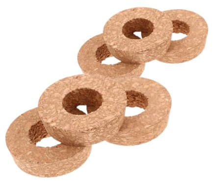 HYTROVE 6pezzi Coperchi Sughero per Vasi con Foro Centrale Coperture per Piante Idroponiche per Terrari e Decorazioni Domestiche Materiale Sostenibile Sughero e Design Elegante per Interni
