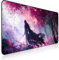 RISOKA® Tappetino mouse XXL 900x400 - Mousepad impermeabile & cuciture rinforzate - Tappeto gaming XL con design anime - Sottomano scrivania per setup, tastiera e PC
