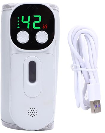 Oreilet Chauffe-Biberon Portable, 18 W, Sans Fil, Chauffage Rapide, Bain-Marie Voyage, Chauffe-Lait Maternel pour Voiture, Extérieur, Chambre à Coucher, Chauffe-Lait pour Bébé