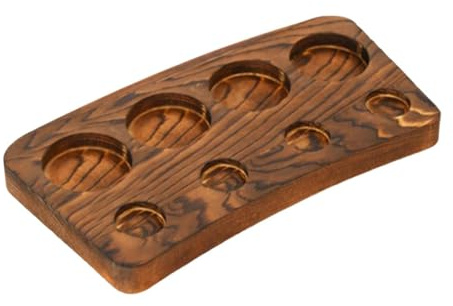 Fenteer Beer Tasting Serving Tray Freestanding Portable Sampler Paddle for Whiskey Drink Home Brewery Gifts, Style B