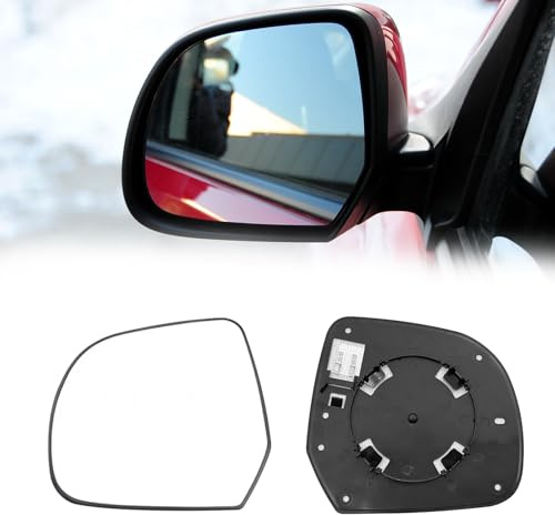 Altsbaos 1PCS Kompatibel mit Nissan Micra K13 Spiegelglas Links 2010-2016 | Ersatzspiegel Beheizbar Kompatibel mit Dacia Duster 2010-2013 Spiegelglas Außenspiegel Lodgy/Dokker 2012-2021 Spiegel