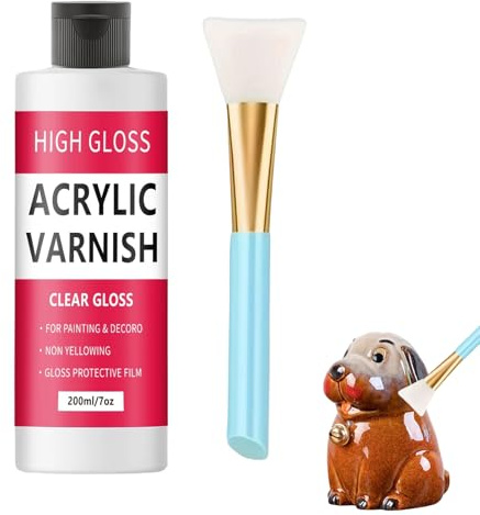 Air Dry Clay Glaze 200 ml, Smalto per Argilla Essiccante all'Aria