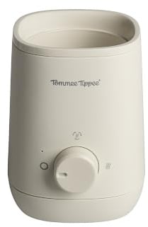Tommee Tippee Bottle Warmer, Electric for Breast Milk & Formula | Baby milk warmer, 4-min warm-up, 60-min auto shut-off, no hot spots, fits most bottles & food jars, one-dial use
