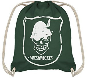Gymbag Turnbeutel Rucksack 100% Baumwolle Unisex grün