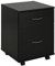 HOMCOM Cassettiera a Rotelle da Ufficio Salvaspazio in Legno, 41x39x58cm, Nero
