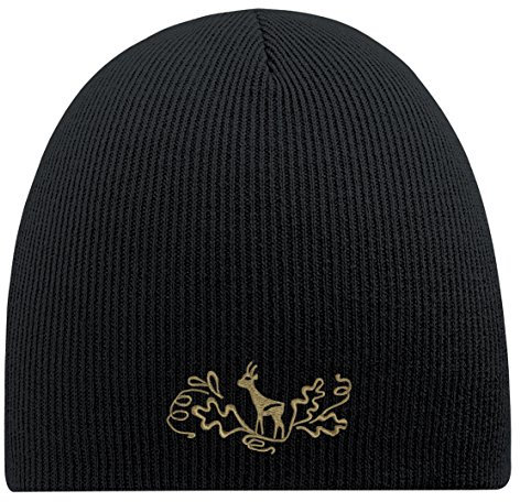 Fan-O-Menal Beanie-Mütze mit Einstickung - Hirsch - 54841 Schwarz