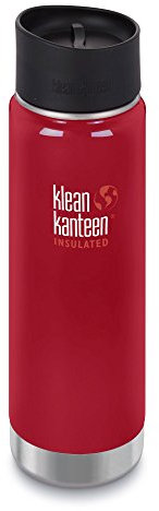 Klean Kanteen Wide Vakuumisoliert mit Cafe Cap 2.0 Trinkflasche, Mineral Red, L