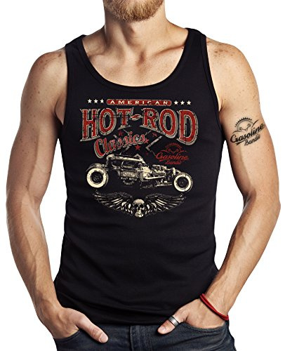 Hot-Rod Biker Racer Tank-Top: American Classics-XL